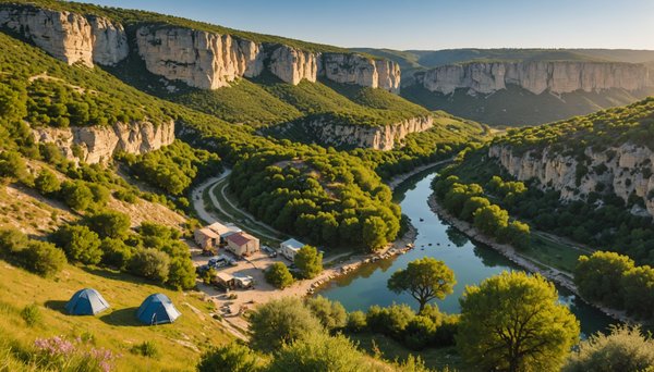 Cirque de navacelles hérault : site naturel et panoramas avec le camping beau rivage